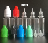 Flacon compte-gouttes en plastique PET liquide de 5 ml, 10 ml, 15 ml, 20 ml, 30 ml avec bouchon à vis anti-effraction et anti-enfants