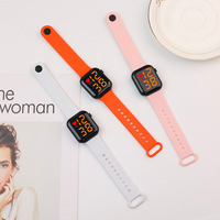 Jam Tangan Digital LED Persegi Elektronik Olahraga Luar Ruangan Grosir Pabrik 2026 untuk Pelajar Anak-anak Unisex Perempuan Laki-laki Wanita Pria