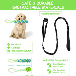 Köpek açık Bungee asılı oyuncak interaktif <span class=keywords><strong>Tether</strong></span> römorkör oyuncak köpekler için egzersiz ve yalnız Chew halat oyuncak ile oynamak - Product Image 2