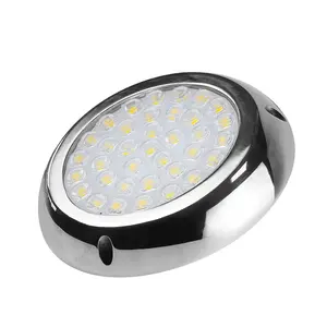 Lumière de bateau marin sous-marin étanche IP68 de haute puissance rvb couleur 316SS matériel 35W lumières de piscine led