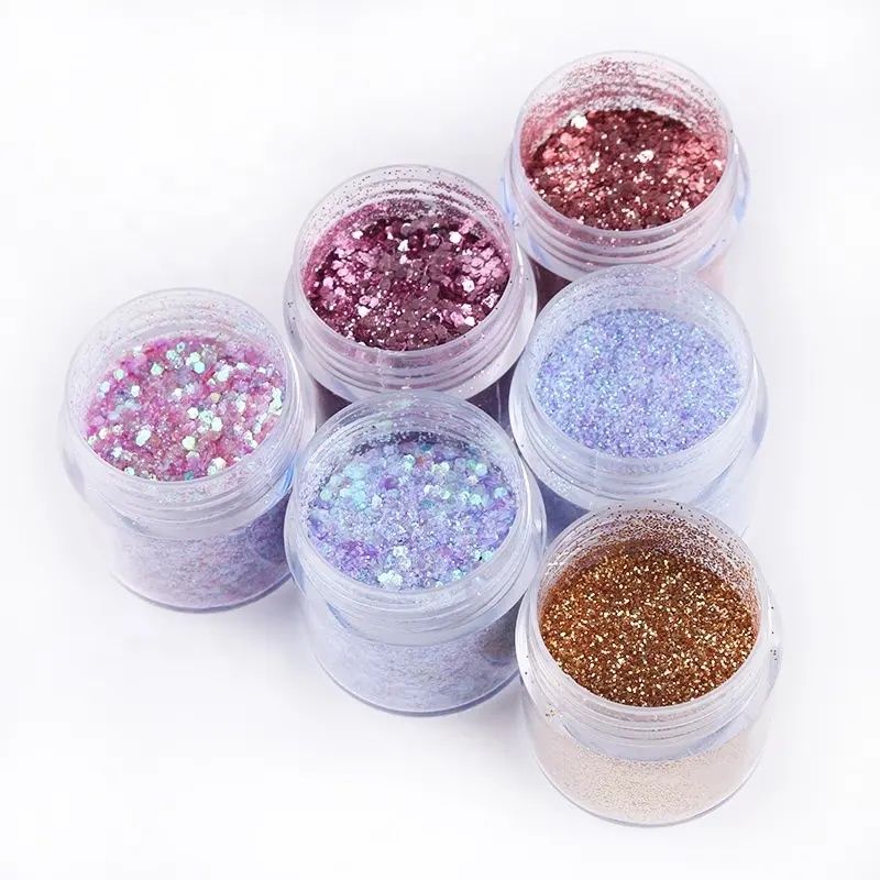 Glitter Powder Kg Độc Quyền Thiết Kế Số Lượng Lớn Bán Buôn Kháng Dung Môi Chunky Hỗn Hợp Holographic Giáng Sinh Trang Trí Glitter