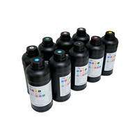 Mr. Inks Tarpaulin Lamp Cloth Fabric Printing CMYK W V UV Cured Ink PVC UV Curing Ink pour Epson I3200 Digital Flexo Printing