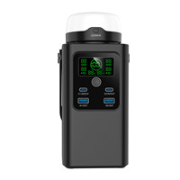 Station d'alimentation PD 100W 65W, charge rapide, Powerbank 62000mAh avec lampe torche LED, base magnétique, batterie de camping en plein air