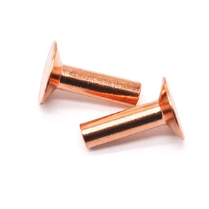 Nhà Máy Bán Hàng Trực Tiếp Màu Đỏ Đồng Đinh Tán Phẳng Hoặc Vòng Đầu Kim Loại Đồng Đinh Tán Cho Thuyền Máy Bay Da Pcb Đồ Nội Thất Bản Lề - Product Image 6