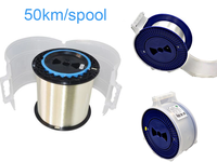 Cable de Fibra Óptica Monomodo G652D G657A1 G657A2 G657B3 para Comunicación de Drones FPV 5G en Exteriores, Opciones de 25.2KM/50.4KM/Bobina