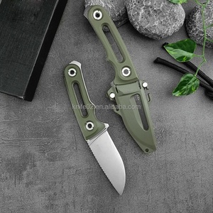 Camping EDC Small Straight Knife FX 8Cr13MoV Blade 2.9mm Thickness <b>Full</b> Handle Anti <b>Slip</b> Portable All-Around Fishing Hunting - Product Image 4