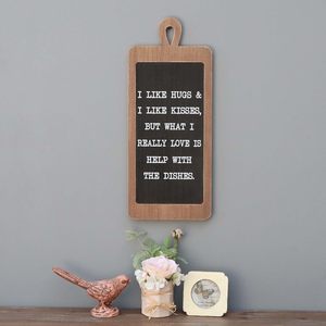 บ้านไร่ศิลปะผนังห้องครัว-ฉันชอบกอดและฉันชอบจูบแต่สิ่งที่ฉันรักคือความช่วยเหลือเกี่ยวกับอาหารการตกแต่งผนังสำหรับห้องครัว - Product Image 2