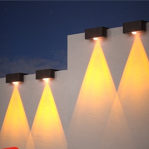 Ambiente patio balcón foco impermeable LED 6W lámpara de pared solar al aire libre para alumbrado público para espacios al aire libre - Product Image 1