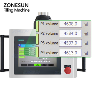 Machine de remplissage automatique ZONESUN ZS-VTPF4 à 4 têtes avec pompe à engrenages servo pour liquides visqueux et pâtes, avec dosage quantitatif pour lessive - Product Image 2