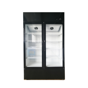 <span class=keywords><strong>Vitrine</strong></span> réfrigérée commerciale à double porte vitrée, éclairée par LED, <span class=keywords><strong>pour</strong></span> l'affichage de boissons - Product Image 4