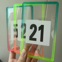 Plaque de protection arrière transparente en TPU 35pt avec paillettes dégradées multicolores pour cartes gradées BGS, protection antichoc pour cartes BGS avec panneau arrière
