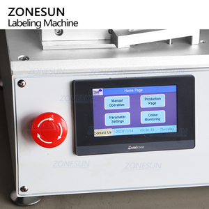 ZONESUN ZS-TB802 Semi Automatique Plat En <span class=keywords><strong>Plastique</strong></span> Boîte <span class=keywords><strong>De</strong></span> <span class=keywords><strong>Conserve</strong></span> Ronde En Verre <span class=keywords><strong>de</strong></span> Jus <span class=keywords><strong>de</strong></span> Lait D'eau Bouteille Autocollant Étiqueteuse Étiqueteuse - Product Image 2