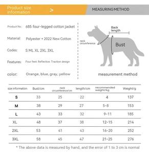 Manteau pour <span class=keywords><strong>chien</strong></span> à quatre pattes, vêtements imperméables pour <span class=keywords><strong>chien</strong></span>, manteau en coton épais <span class=keywords><strong>Fila</strong></span> pour animaux de compagnie, vêtements d'hiver pour <span class=keywords><strong>chien</strong></span> - Product Image 2