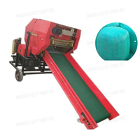 Enfardeur automatique haute performance pour ensilage de tiges de maïs avec moteur et machine professionnelle d'emballage de balles pour ferme laitière