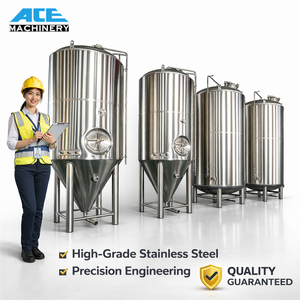 Tanque de Fermentación Cónico con Camisa de 300L, Fermentador de Acero Inoxidable, Equipo de Cervecería, Sistema de Elaboración de Cerveza, Fermentador Industrial - Product Image 3