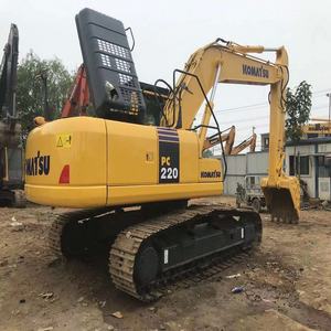 รถขุดมือสอง Komatsu Pc30 22ton 60 78 130 220-7รถขุดตีนตะขาบ Komatsu มือสอง Pc220ในสต็อกในเซี่ยงไฮ้ - Product Image 1
