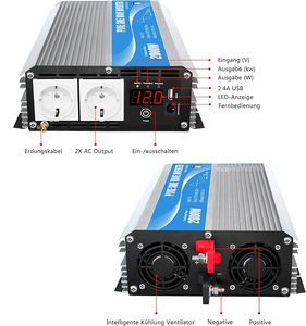 <span class=keywords><strong>Convertisseur</strong></span> de tension 12V à 230V pour <span class=keywords><strong>camping</strong></span>-<span class=keywords><strong>car</strong></span>, camion, maison <span class=keywords><strong>2000W</strong></span> Onduleur à onde sinusoïdale pure - Product Image 3