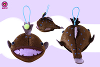 Petite série d'animaux sous-marins de 3 pouces Porte-clés Boîte aveugle Machine à griffes Poupées en peluche Collection de jouets mignons