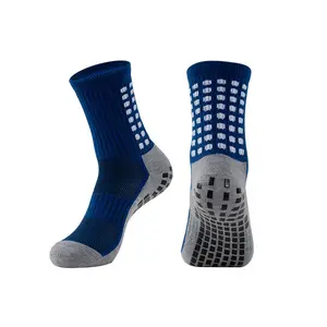 Wholesale custom performance sports non-slip athletic soccer grip anti slip football socks