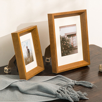 Cadres photo en bois naturel 5x7, style nordique minimaliste, pour affiches de studio d'art, décoration murale ou de table