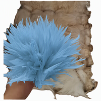 Produits écologiques en gros pour le bricolage, couleurs teintées, 2,5-4 pouces # 121 Plumes de coq teintées de toutes couleurs, très demandées, pour selle de coq