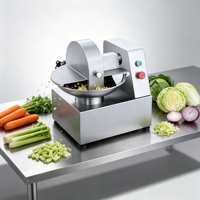 5L RVS Elektrische Fruit-, Groente-, Gember- en Vleesverwerkingsmachine Kleine Automatische Groentebak Snijder/Hakker