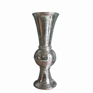 Trang Trí Nội Thất Gương Nhựa Resin Tầng Vase Bạc Glitters Trắng Bạc Shell Thiết Kế Góc Hành Lang Trang Trí