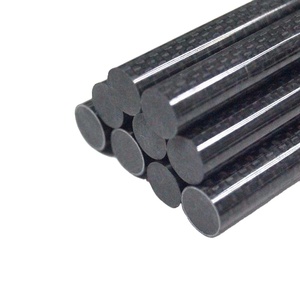 Tiges solides en fibre de carbone 3K personnalisées |   Barres rondes durables de différents diamètres - Product Image 4