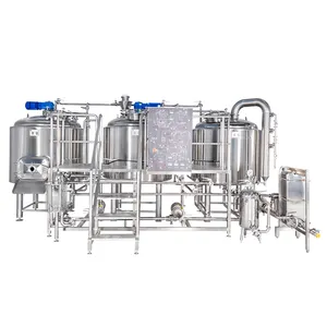 10BBL 1200L微型啤酒厂设备定制两个三容器啤酒厂，设计加热解决方案