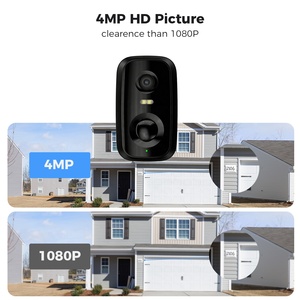 Cámara de Seguridad Inalámbrica Hiseeu HD 4MP con Batería, Almacenamiento en Tarjeta, Audio Bidireccional, Fácil Acceso Remoto para Uso Doméstico C60B Negra - Product Image 6