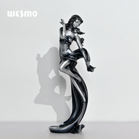 Style moderne nordique saint valentin amoureux statues sculpture de luxe résine décor à la maison pour cadeau de mariage art décor statue en résine