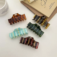 Accessoires pour cheveux Ganchos Para El Cabello Pince à cheveux Acétate Square Sweet Personal Hair Clip