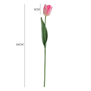 Flores Artificiales de Tulipán Grandes, Venta al por Mayor Directa de Fábrica, Tulipán Austin Realista de una Sola Flor, Hecho en China - Product Image 5