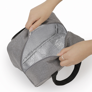 Fiambrera para hombres, mujeres, adultos, bolsa de almuerzo pequeña para <span class=keywords><strong>trabajo</strong></span> de oficina, Picnic, bolsa de almuerzo portátil reutilizable - Product Image 5