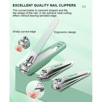 Kit de Manucure et Pédicure Professionnel 15 Pièces avec Design Dégradé, Anti-éclaboussures, Coupe-ongles pour Peaux Mortes, Outils de Beauté avec Sac en PU