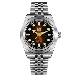 นาฬิกาข้อมือผู้ชายดีไซน์หรูหราแบรนด์ส่วนตัว ระบบอัตโนมัติ กันน้ำ 10 ATM รับทำโลโก้ นาฬิกาดำน้ำแบบกลไก - Product Image 2