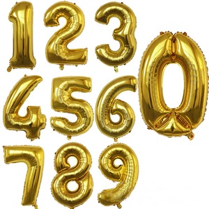 Stile grasso 32 pollici Foil Number palloncino per festa nuziale sfondo decorazione <span class=keywords><strong>palloncini</strong></span> - Product Image 2