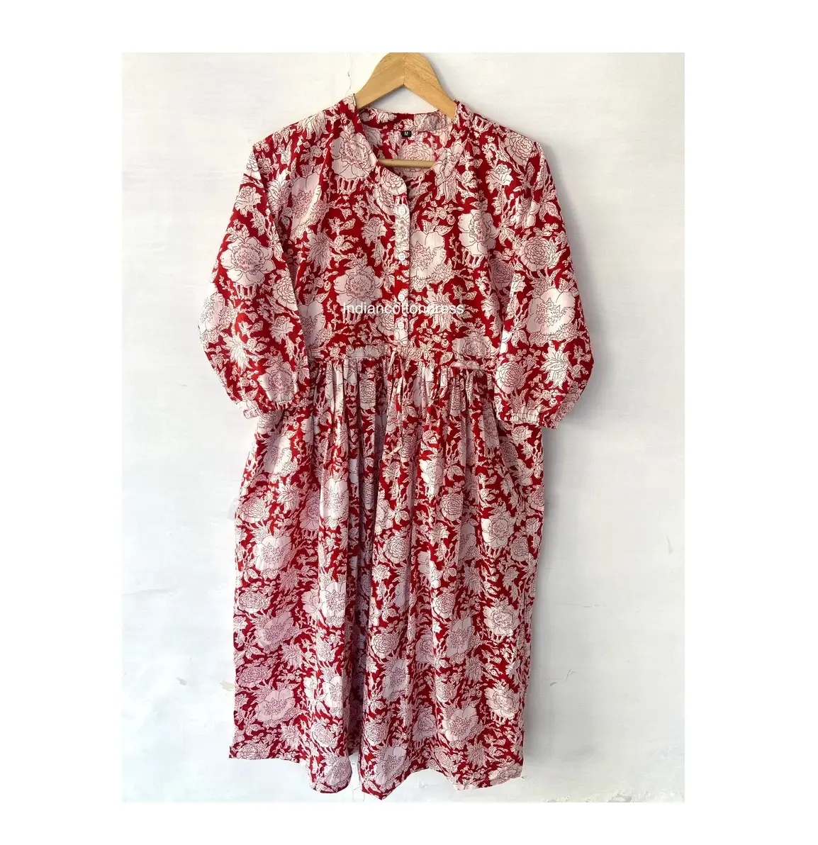 Hot Selling Handmade Cotton Dress Handblock Printed for Summer Wear Available at Wholesale Prices for sale