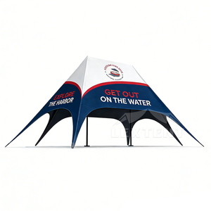 Duurzame, op maat gemaakte 6m strandtent voor evenementen, enkelpolige partytent met logo, waterdicht, op maat gemaakte stertent - Product Image 4