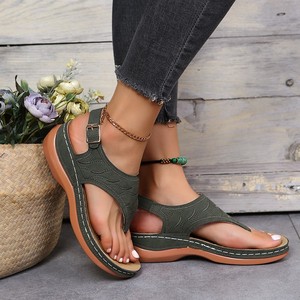 Sandalias de Plataforma Estilo Romano con Hebilla para Mujer, Tallas Grandes 43, Verano, Stock Transfronterizo para Comercio Exterior - Product Image 4