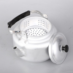Bouilloire en aluminium ronde grande capacité avec couvercle pour faire bouillir de l'eau sur cuisinière à gaz - Product Image 2