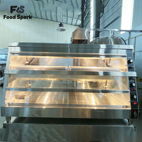 Vitrine Chauffante Électrique Commerciale pour Aliments Secs et Humides, Présentoir Chauffant pour Poulet Frit, Armoire Chauffante pour Aliments