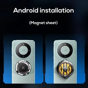 Magnetic Clip On Phone Cooler Portable Mobile Radiator RGB Silent Cellphone Cooling Fan Semiconductor for Phone <b>Gaming</b> Live - Product Image 2
