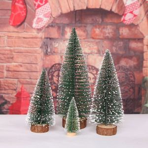 Custom <b>Mini</b> 7 Sizes Artificial Bottle Brush Christmas Trees for <b>Table</b> Decor and Promotional Gifts - Product Image 3