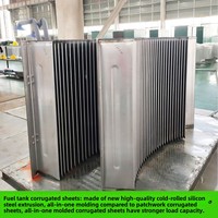 Boîtier de transformateur de puissance haute tension personnalisable Spécifications complètes pour les instruments électroniques Acier à ailettes immergé dans l'huile