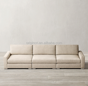 Canapé moderne, meubles d'intérieur faits à la main pour le salon, coussins rembourrés, cadre en bois massif, canapés modulaires - Product Image 3