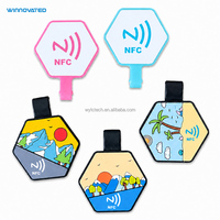 Etiqueta de Identificación para Mascotas WINNOVATED, Personalizada, de Silicona, Impermeable, con RFID/NFC 13.56MHz, para Regalos/Tarjetas de Visita y Control de Acceso