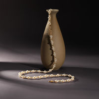 Collier à plusieurs rangs en alliage de style français TANGPEI avec fausses perles, bijoux de mode