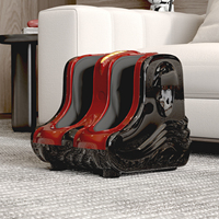 Appareil de massage des pieds pour pieds et jambes fatigués, avec chauffage et contrôle de la minuterie, augmente la circulation sanguine grâce au massage par pétrissage profond, 110-220V