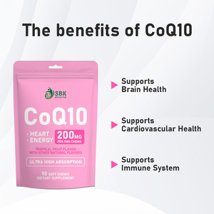 Private Label OEM COQ10 Soft Chews Tropical Fruit Flavor Dietary <b>Supplement</b> Supports Brain Health and Promote Cardiovascular - Product Image 3